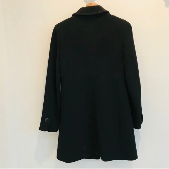 J. Crew wool coat black size 6 item 85859 - Picture 5 of 8